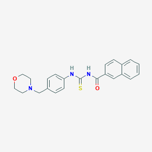 N-[4-(4-morpholinylmethyl)phenyl]-N'-(2-naphthoyl)thiourea