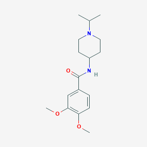 molecular formula C17H26N2O3 B4900136 N-(1-isopropyl-4-piperidinyl)-3,4-dimethoxybenzamide 