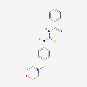 N-{[4-(morpholin-4-ylmethyl)phenyl]carbamothioyl}benzamide