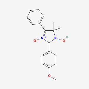 2-(4-methoxyphenyl)-5,5-dimethyl-4-phenyl-2,5-dihydro-1H-imidazol-1-ol 3-oxide