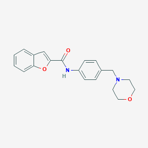 N-[4-(morpholin-4-ylmethyl)phenyl]-1-benzofuran-2-carboxamide