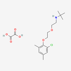 molecular formula C18H28ClNO6 B4900195 N-{2-[2-(2-chloro-4,6-dimethylphenoxy)ethoxy]ethyl}-2-methyl-2-propanamine oxalate 