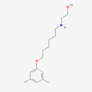 molecular formula C16H27NO2 B4900201 2-{[6-(3,5-dimethylphenoxy)hexyl]amino}ethanol 