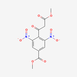 molecular formula C12H10N2O9 B4900207 methyl 4-(3-methoxy-3-oxopropanoyl)-3,5-dinitrobenzoate 