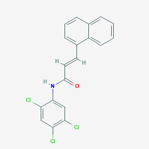 molecular formula C19H12Cl3NO B4900237 3-(1-naphthyl)-N-(2,4,5-trichlorophenyl)acrylamide 