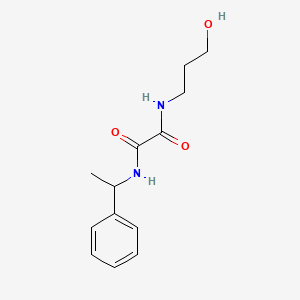 N-(3-hydroxypropyl)-N'-(1-phenylethyl)ethanediamide