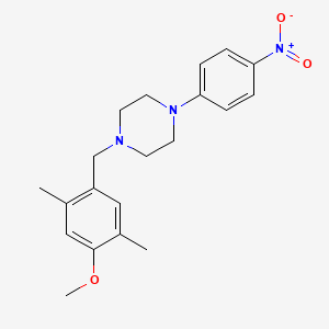 1-(4-methoxy-2,5-dimethylbenzyl)-4-(4-nitrophenyl)piperazine