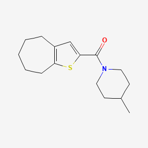 4-methyl-1-(5,6,7,8-tetrahydro-4H-cyclohepta[b]thien-2-ylcarbonyl)piperidine