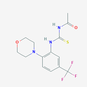 N-{[2-(morpholin-4-yl)-5-(trifluoromethyl)phenyl]carbamothioyl}acetamide