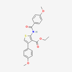 ethyl 2-[(4-methoxybenzoyl)amino]-4-(4-methoxyphenyl)-3-thiophenecarboxylate