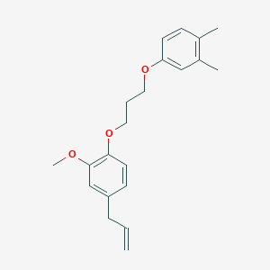 molecular formula C21H26O3 B4900336 4-allyl-1-[3-(3,4-dimethylphenoxy)propoxy]-2-methoxybenzene 