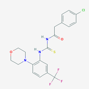 N-[(4-chlorophenyl)acetyl]-N'-[2-morpholin-4-yl-5-(trifluoromethyl)phenyl]thiourea