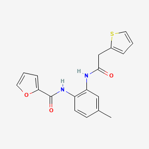 N-{4-methyl-2-[(2-thienylacetyl)amino]phenyl}-2-furamide