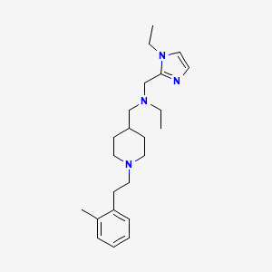 N-[(1-ethyl-1H-imidazol-2-yl)methyl]-N-({1-[2-(2-methylphenyl)ethyl]-4-piperidinyl}methyl)ethanamine