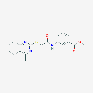 methyl 3-({[(4-methyl-5,6,7,8-tetrahydro-2-quinazolinyl)thio]acetyl}amino)benzoate