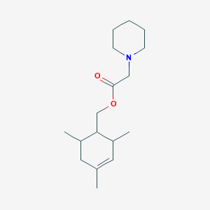 (2,4,6-trimethyl-3-cyclohexen-1-yl)methyl 1-piperidinylacetate