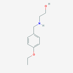 2-{[(4-Ethoxyphenyl)methyl]amino}ethan-1-ol