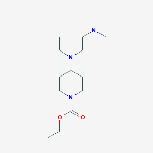 molecular formula C14H29N3O2 B4900491 ethyl 4-[[2-(dimethylamino)ethyl](ethyl)amino]-1-piperidinecarboxylate 