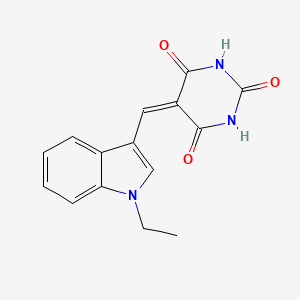 5-[(1-Ethylindol-3-yl)methylidene]-1,3-diazinane-2,4,6-trione