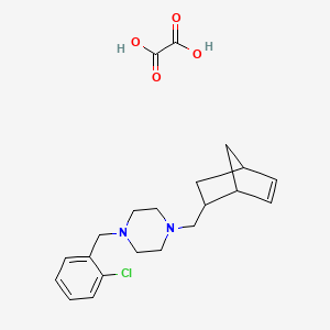 molecular formula C21H27ClN2O4 B4900533 1-(bicyclo[2.2.1]hept-5-en-2-ylmethyl)-4-(2-chlorobenzyl)piperazine oxalate 