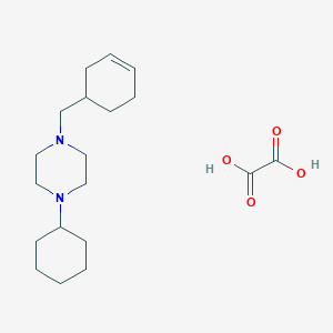 molecular formula C19H32N2O4 B4900563 1-(Cyclohex-3-en-1-ylmethyl)-4-cyclohexylpiperazine;oxalic acid 