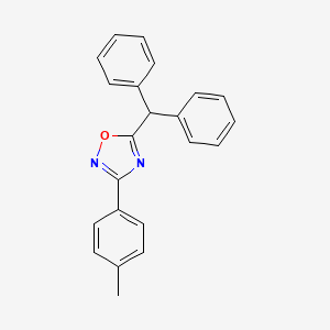 molecular formula C22H18N2O B4900592 5-(diphenylmethyl)-3-(4-methylphenyl)-1,2,4-oxadiazole 