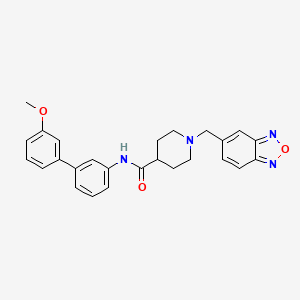 1-(2,1,3-benzoxadiazol-5-ylmethyl)-N-(3'-methoxy-3-biphenylyl)-4-piperidinecarboxamide