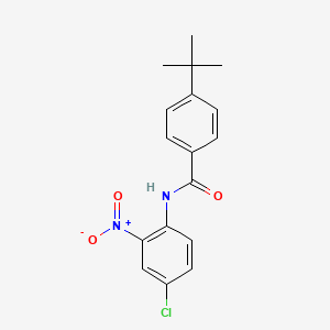 molecular formula C17H17ClN2O3 B4900608 4-tert-butyl-N-(4-chloro-2-nitrophenyl)benzamide 