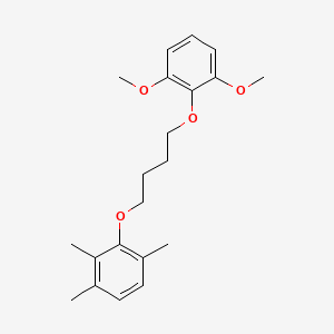 molecular formula C21H28O4 B4900657 2-[4-(2,6-dimethoxyphenoxy)butoxy]-1,3,4-trimethylbenzene 