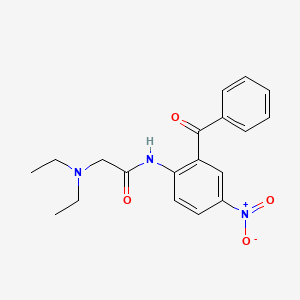 molecular formula C19H21N3O4 B4900675 N~1~-(2-benzoyl-4-nitrophenyl)-N~2~,N~2~-diethylglycinamide 