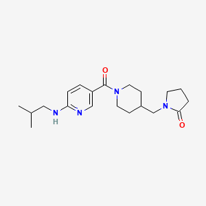 1-[(1-{[6-(isobutylamino)-3-pyridinyl]carbonyl}-4-piperidinyl)methyl]-2-pyrrolidinone