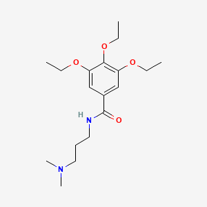 N-[3-(dimethylamino)propyl]-3,4,5-triethoxybenzamide