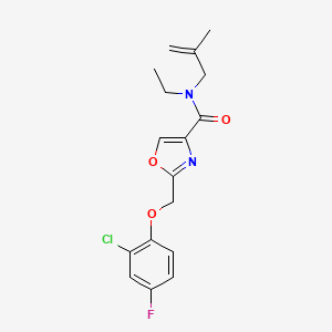 2-[(2-chloro-4-fluorophenoxy)methyl]-N-ethyl-N-(2-methyl-2-propen-1-yl)-1,3-oxazole-4-carboxamide