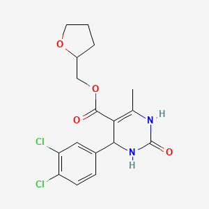 tetrahydro-2-furanylmethyl 4-(3,4-dichlorophenyl)-6-methyl-2-oxo-1,2,3,4-tetrahydro-5-pyrimidinecarboxylate