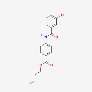 molecular formula C19H21NO4 B4900731 butyl 4-[(3-methoxybenzoyl)amino]benzoate 