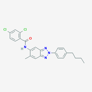 N-[2-(4-butylphenyl)-6-methylbenzotriazol-5-yl]-2,4-dichlorobenzamide