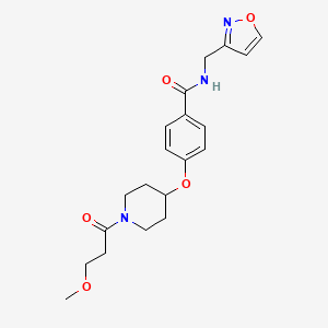 N-(3-isoxazolylmethyl)-4-{[1-(3-methoxypropanoyl)-4-piperidinyl]oxy}benzamide