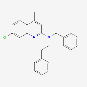 N-benzyl-7-chloro-4-methyl-N-(2-phenylethyl)-2-quinolinamine