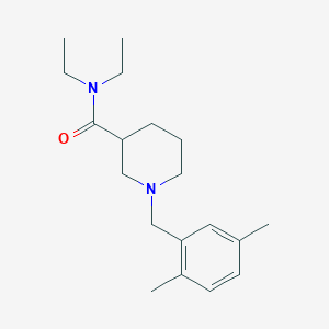 1-(2,5-dimethylbenzyl)-N,N-diethyl-3-piperidinecarboxamide