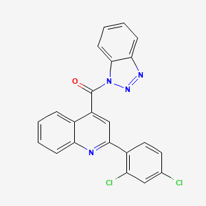 Benzotriazol-1-yl-[2-(2,4-dichlorophenyl)quinolin-4-yl]methanone