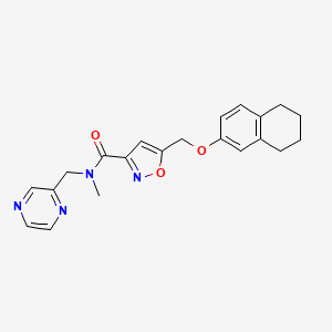 N-methyl-N-(pyrazin-2-ylmethyl)-5-(5,6,7,8-tetrahydronaphthalen-2-yloxymethyl)-1,2-oxazole-3-carboxamide