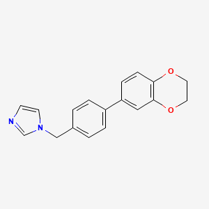 1-[4-(2,3-dihydro-1,4-benzodioxin-6-yl)benzyl]-1H-imidazole