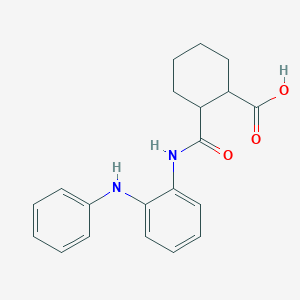 2-{[(2-anilinophenyl)amino]carbonyl}cyclohexanecarboxylic acid