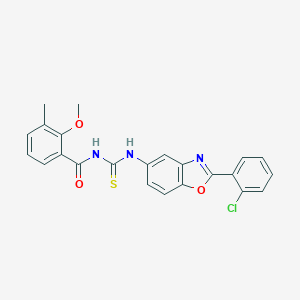 N-[[2-(2-chlorophenyl)-1,3-benzoxazol-5-yl]carbamothioyl]-2-methoxy-3-methylbenzamide