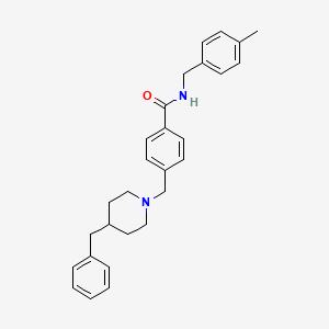 molecular formula C28H32N2O B4900932 4-[(4-benzyl-1-piperidinyl)methyl]-N-(4-methylbenzyl)benzamide 