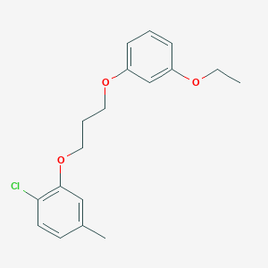 molecular formula C18H21ClO3 B4900954 1-chloro-2-[3-(3-ethoxyphenoxy)propoxy]-4-methylbenzene 