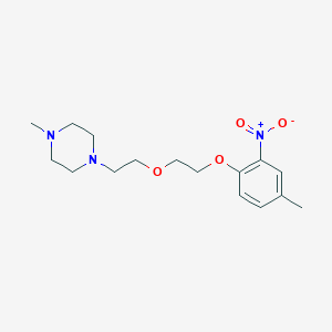 1-methyl-4-{2-[2-(4-methyl-2-nitrophenoxy)ethoxy]ethyl}piperazine