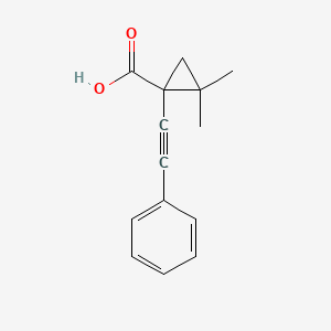 2,2-dimethyl-1-(phenylethynyl)cyclopropanecarboxylic acid