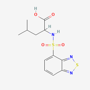 molecular formula C12H15N3O4S2 B4901001 N-(2,1,3-benzothiadiazol-4-ylsulfonyl)leucine 