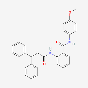 2-(3,3-DIPHENYLPROPANAMIDO)-N-(4-METHOXYPHENYL)BENZAMIDE